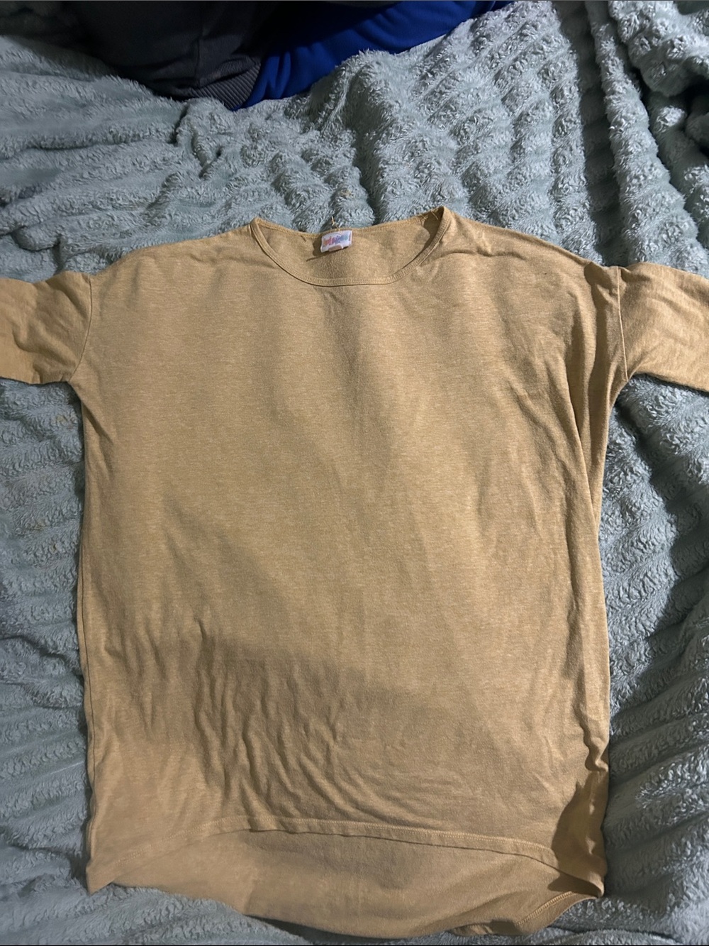 LuLaRoe Women's Short Sleeve Tunic in Mustard